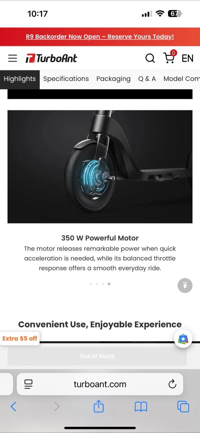 TurboAnt X7 Pro Folding Electric Scooter image indicator(10)