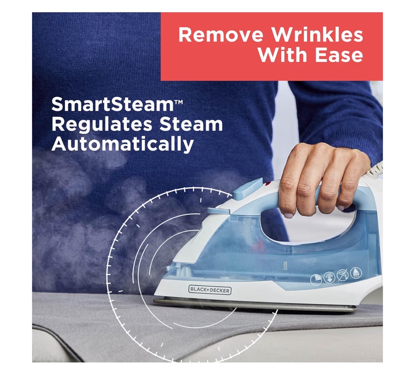 Black+Decker SmartSteam Iron - Powerful Steam - photo 5