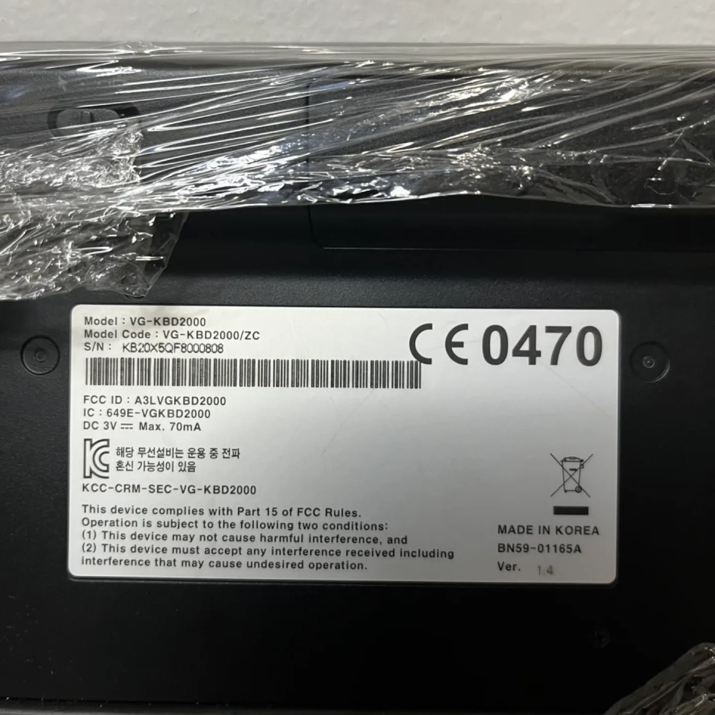 Samsung Wireless Keyboard with Touchpad image indicator(3)