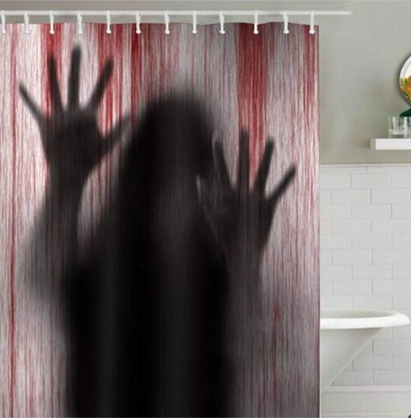 Shower Curtain - Bloody Silhouette thumbnail