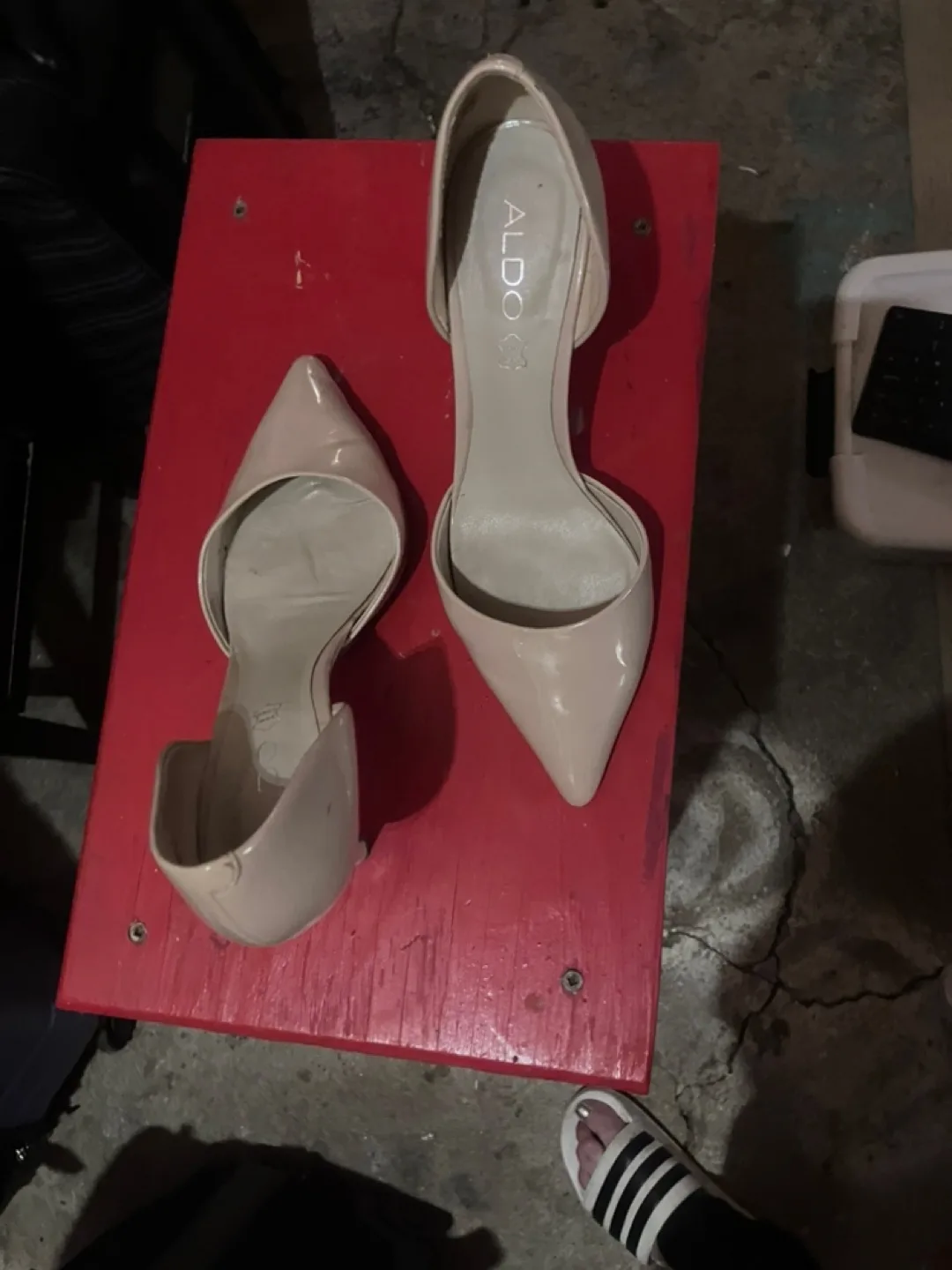 Aldo Nude Pointed-Toe Heels thumbnail