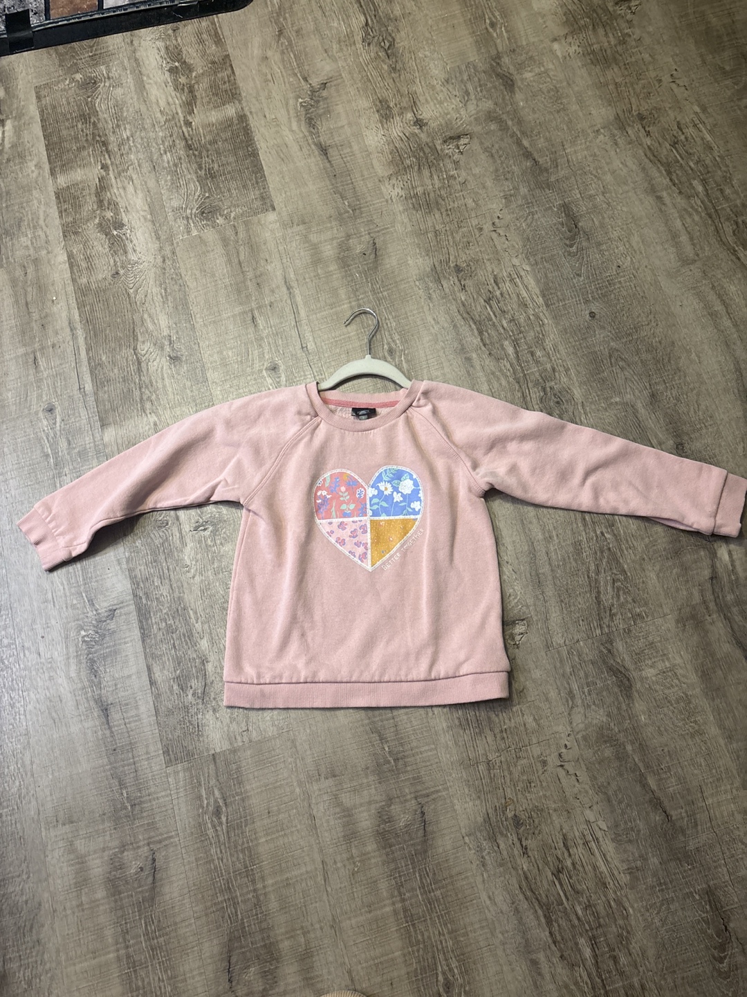 Pink girls' sweatshirt, size 8 - photo 2