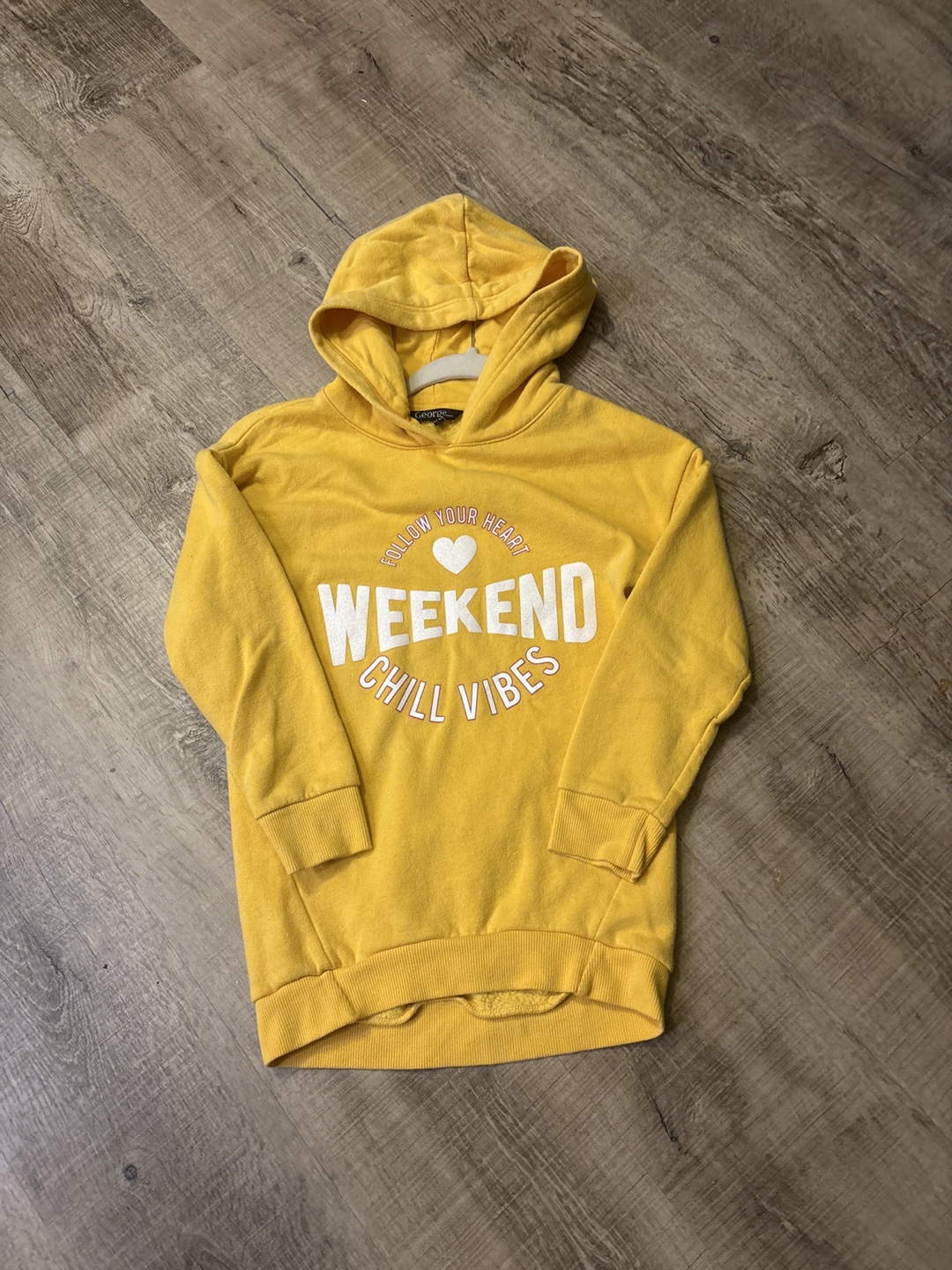 Girls Mustard Yellow Weekend Hoodie Size 6 - photo 2