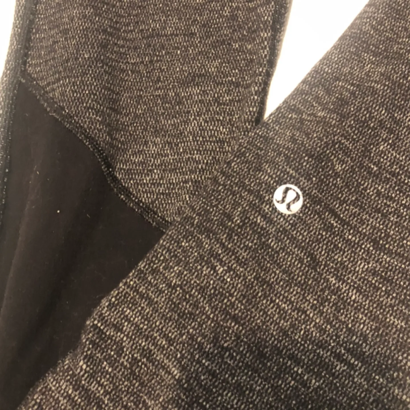 Lululemon Black and Grey Leggings Size 10 image indicator(2)