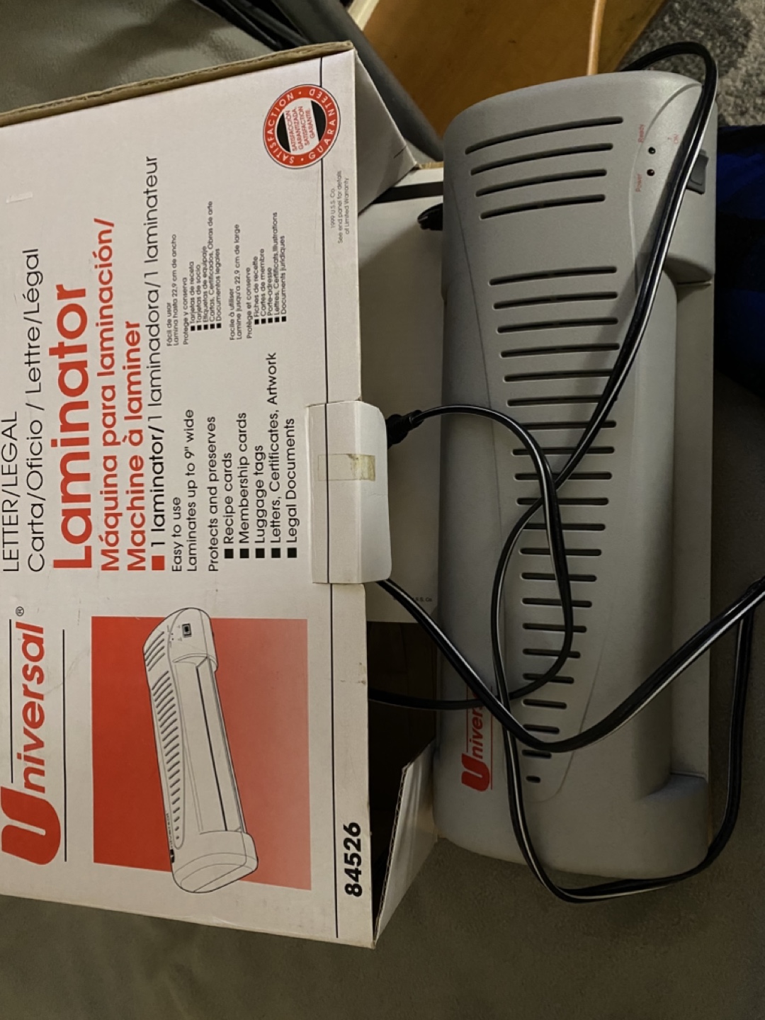 Universal Laminator 84526 - Letter/Legal Size