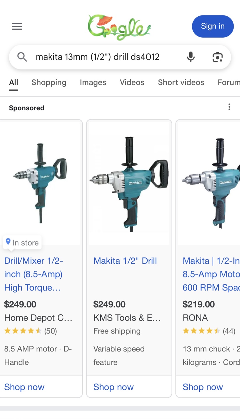 Makita 1/2” Drill