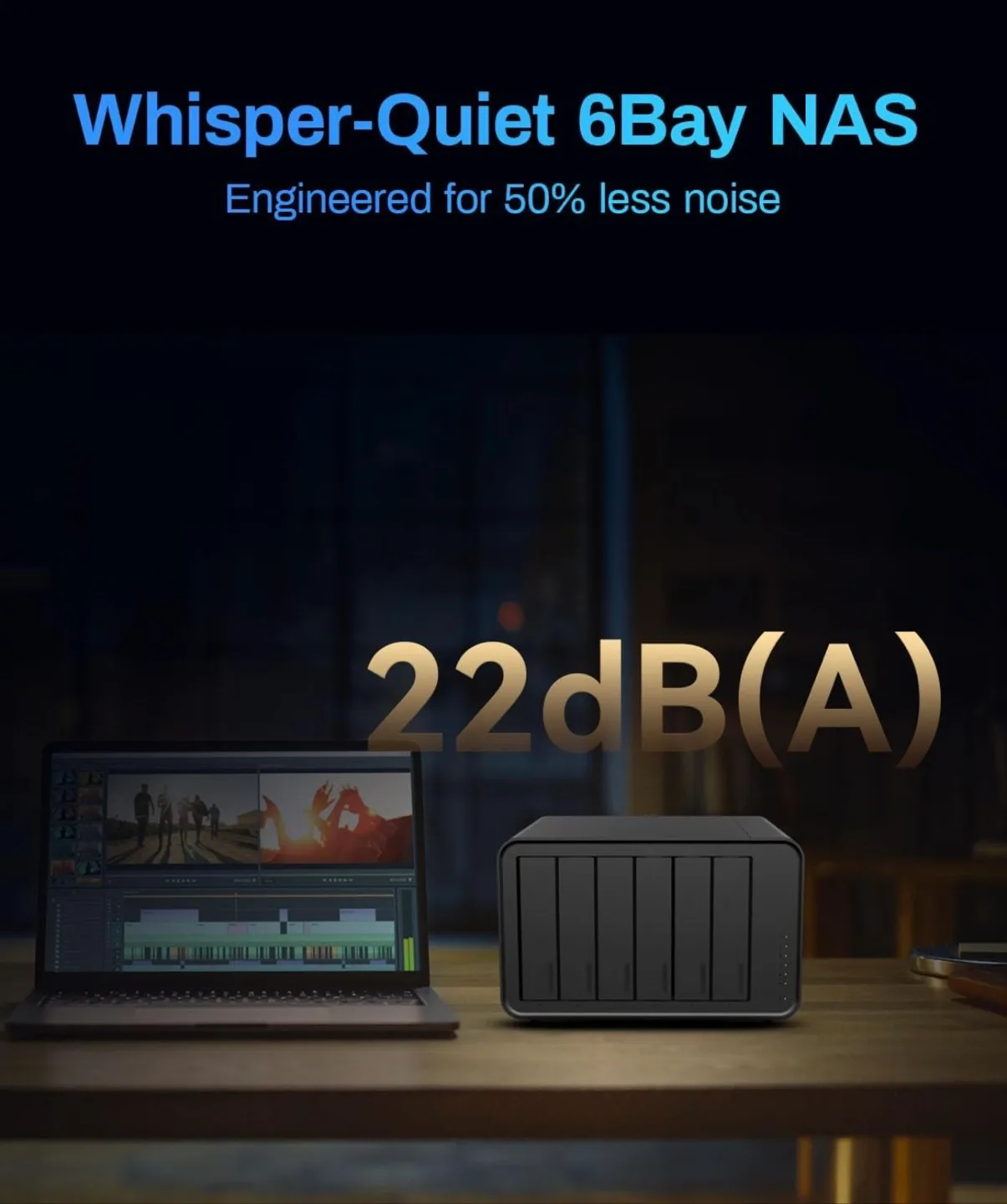 TerraMaster F6-424 Max 6-Bay NAS Storage Server - 10-Core CPU image indicator(8)