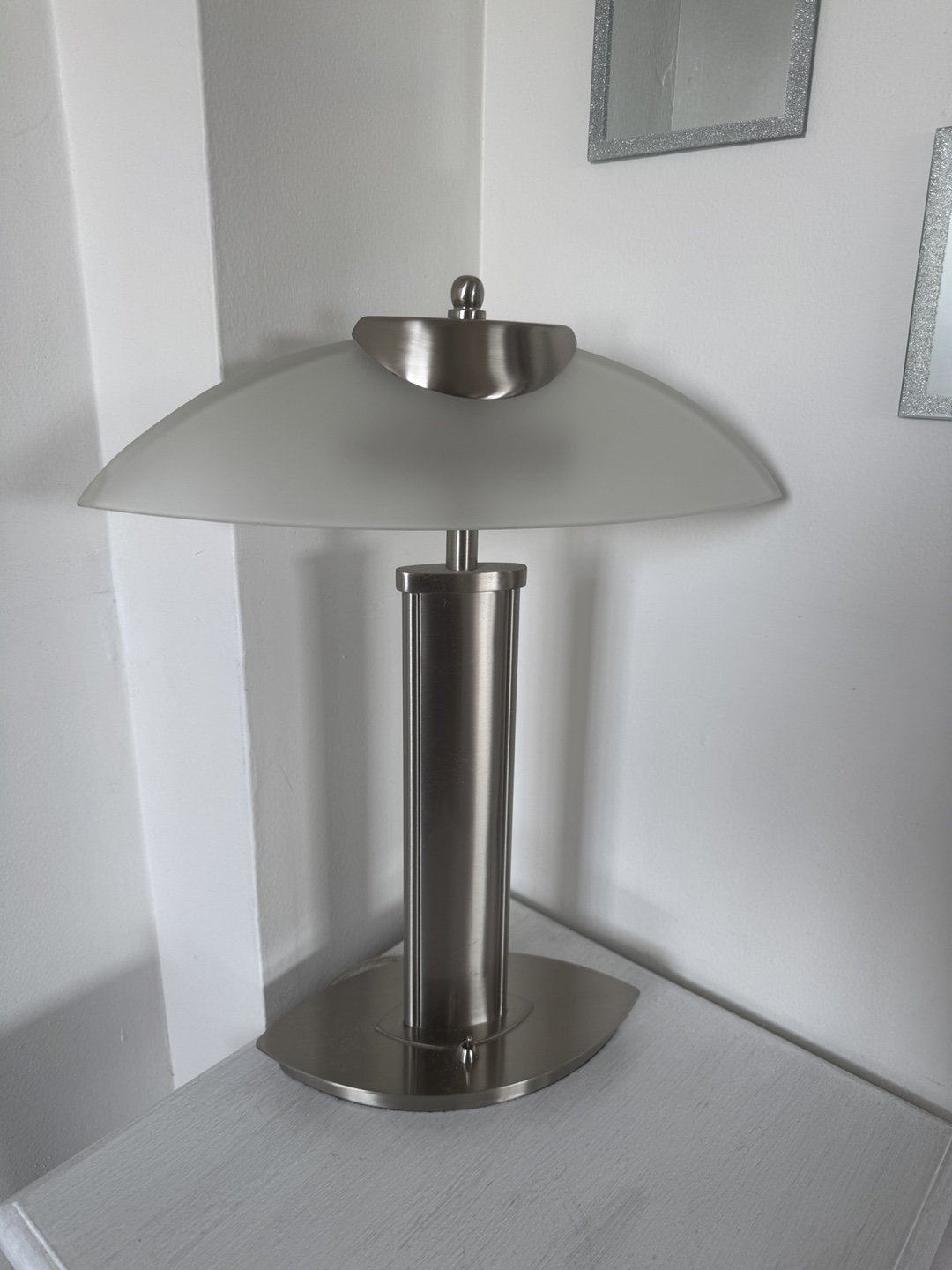 Modern Table Lamp with Frosted Glass Shade