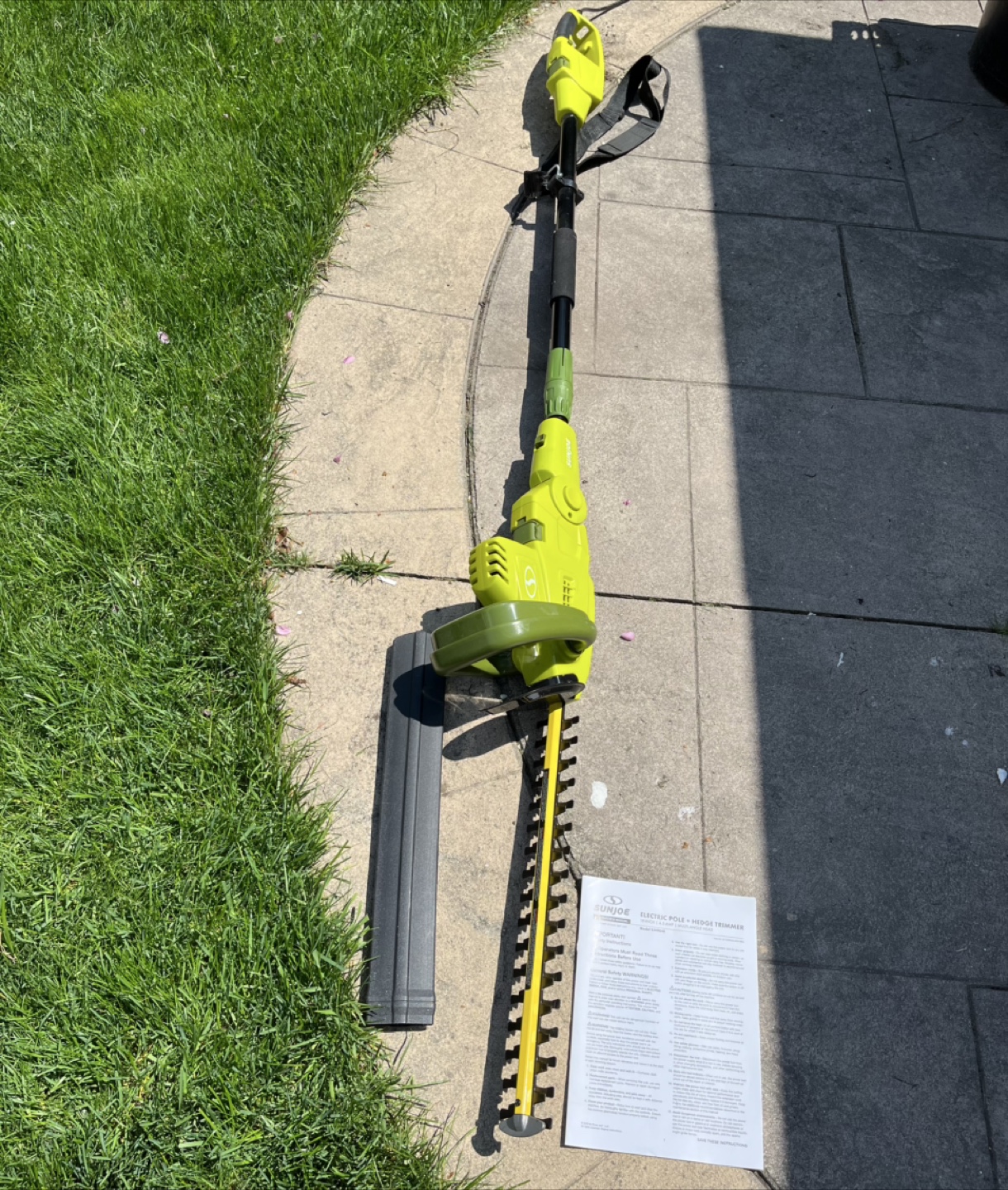 Sunjoe 19-inch Electric Pole Hedge Trimmer - photo 3