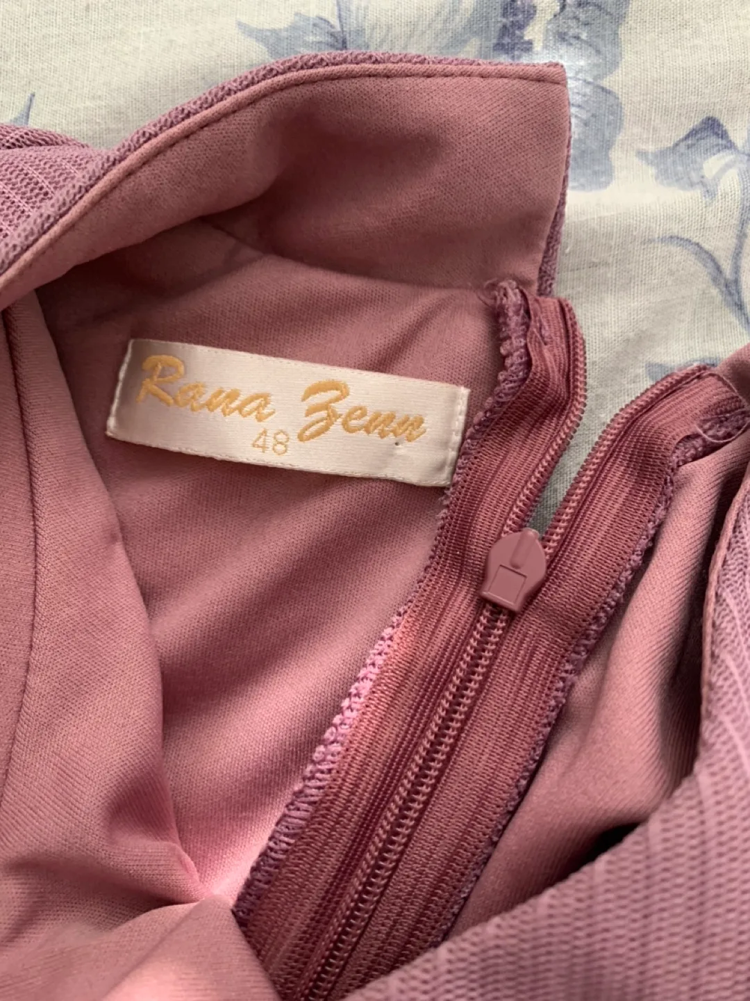 Dusty Rose Maxi Dress with Embellishments image indicator(6)