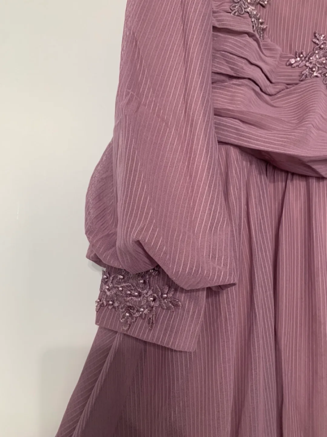 Dusty Rose Maxi Dress with Embellishments image indicator(5)