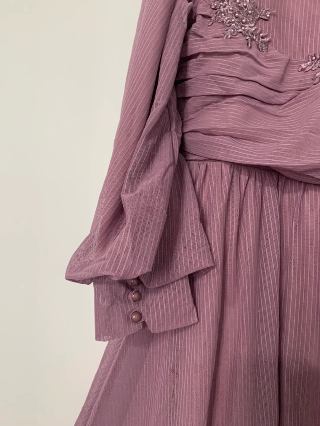 Dusty Rose Maxi Dress with Embellishments image indicator(7)