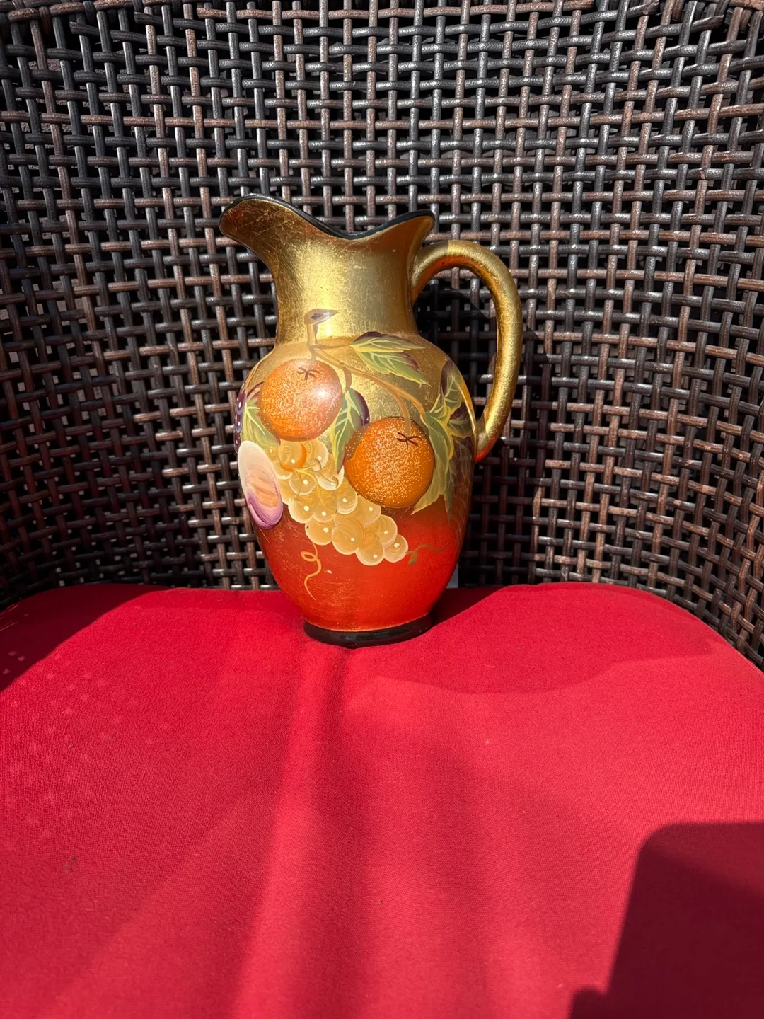 Gold Pitcher with Fruit Design 🏒 image indicator(6)