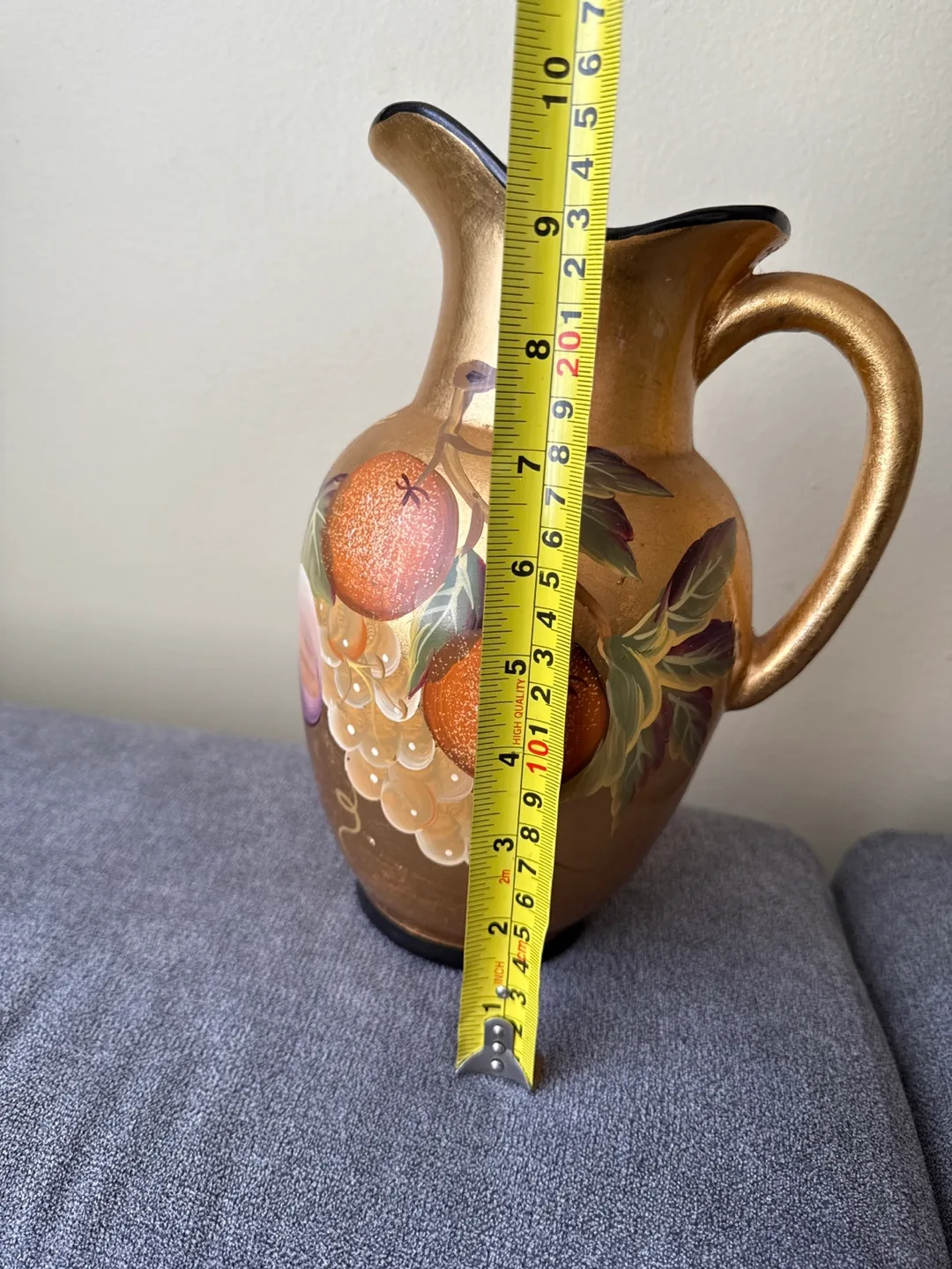 Gold Pitcher with Fruit Design 🏒 image indicator(8)