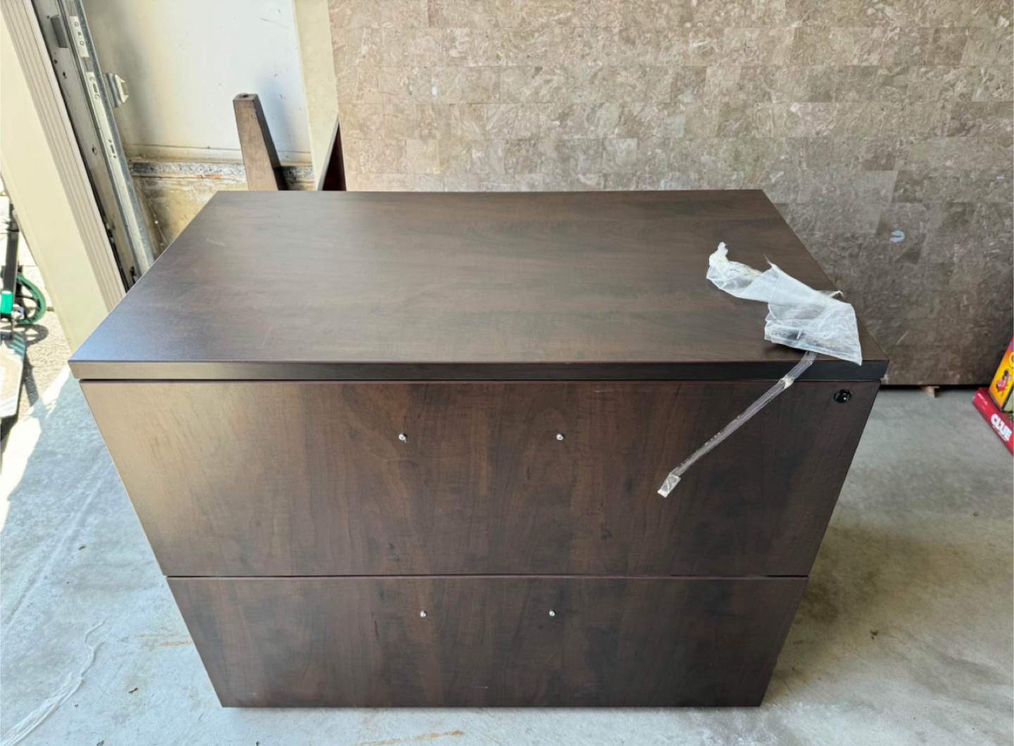 Dark Brown Two-Drawer Lateral File Cabinet - photo 3