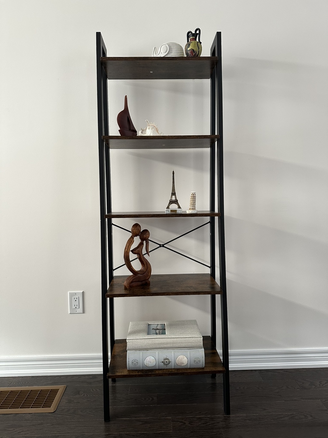 Five-shelf Ladder Bookcase