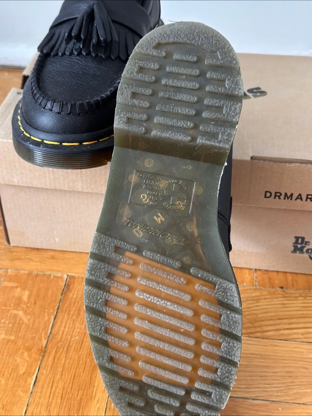 Dr. Martens Black Leather Tassel Loafers image indicator(3)