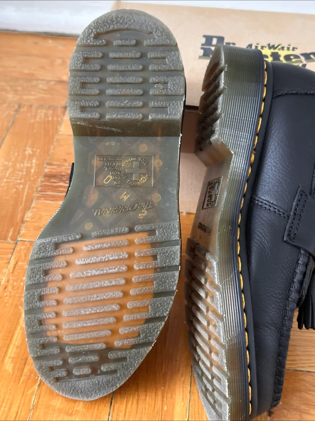 Dr. Martens Black Leather Tassel Loafers image indicator(2)