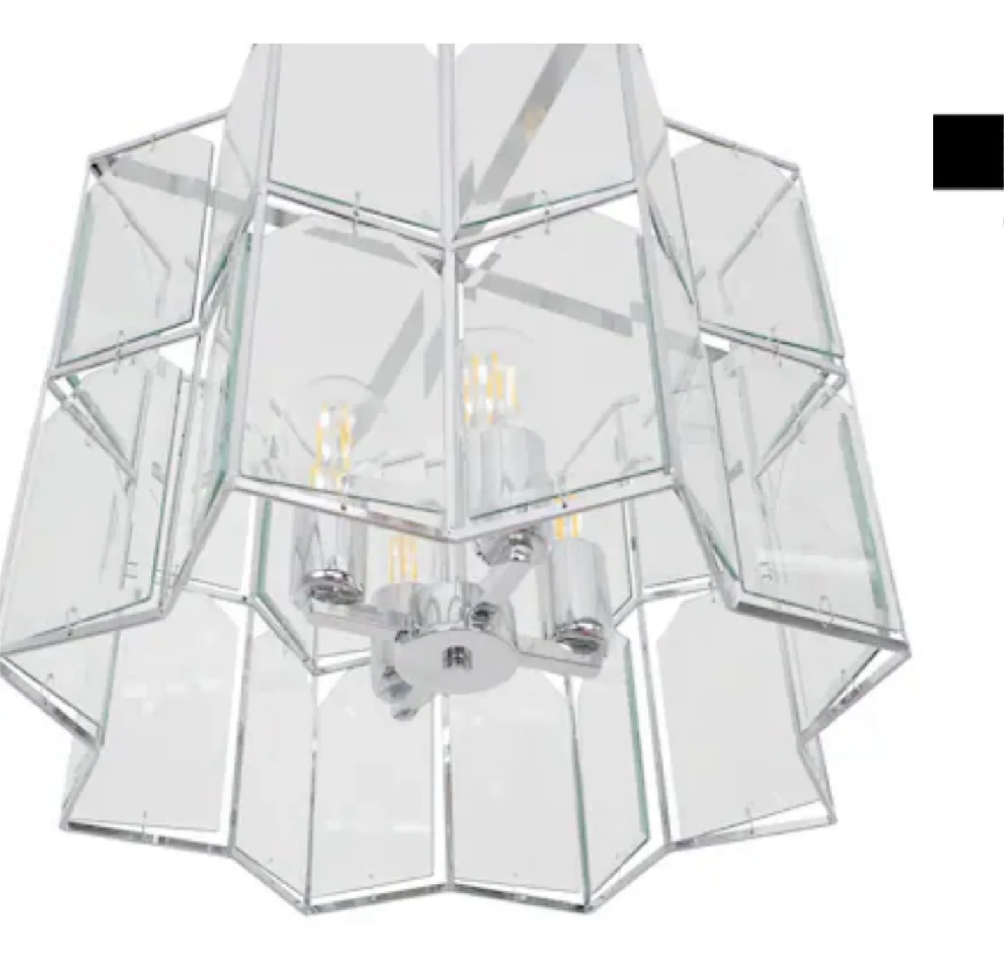 New Cristina 3-Light Polished Chrome  Crystal chandelier image indicator(2)