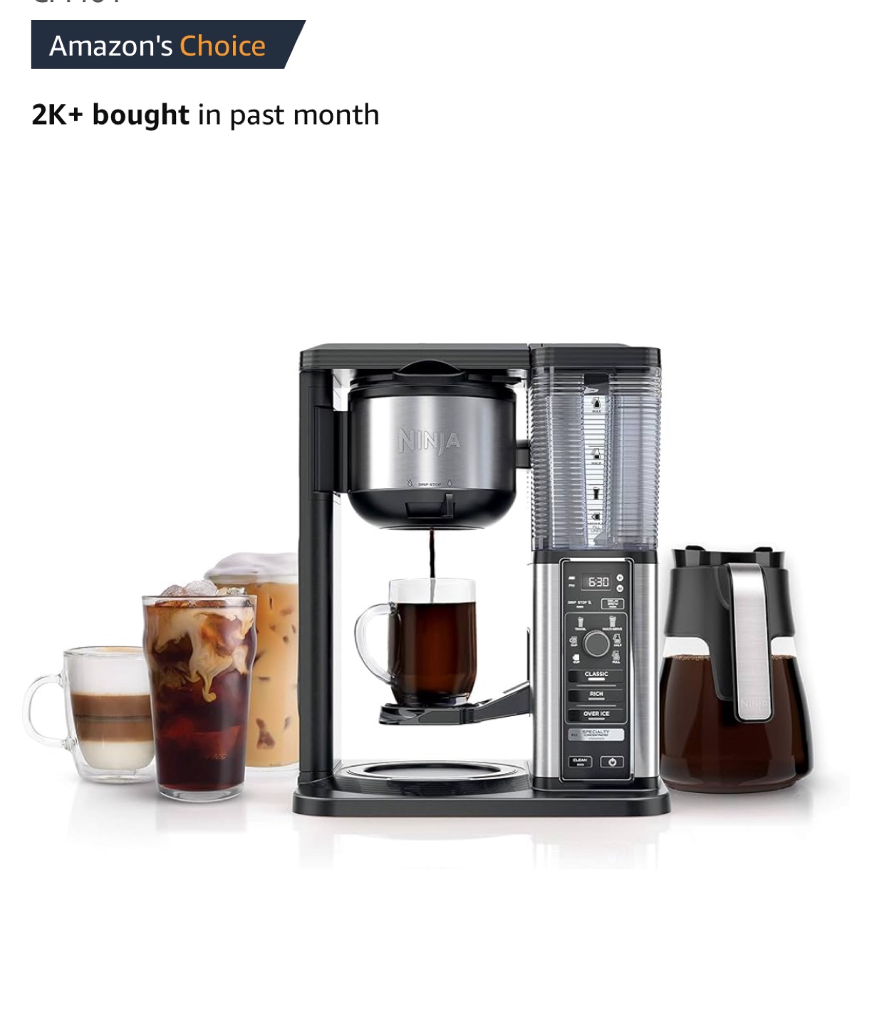 Ninja Specialty Coffee Maker, Hot & Iced Coffee
