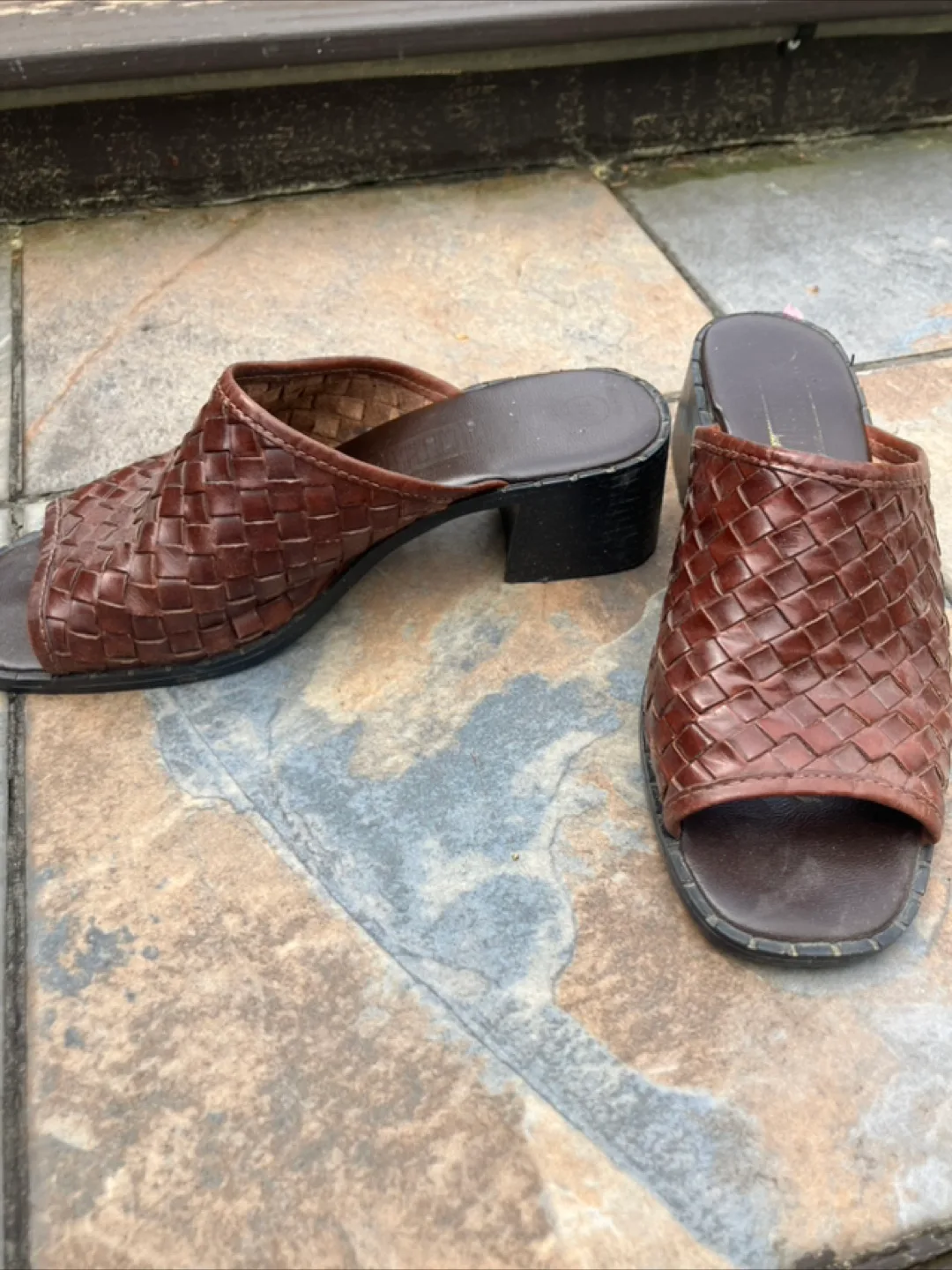 Woven Leather Mules - image indicator(2)
