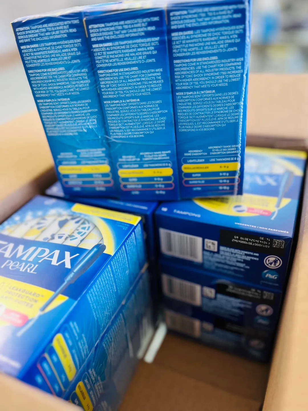 Bulk Tampons - Tampax Pearl Regular Unscented image indicator(3)