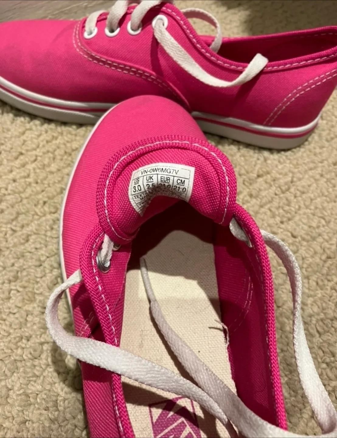 Pink Vans Authentic Sneakers - Size 3 image indicator(2)