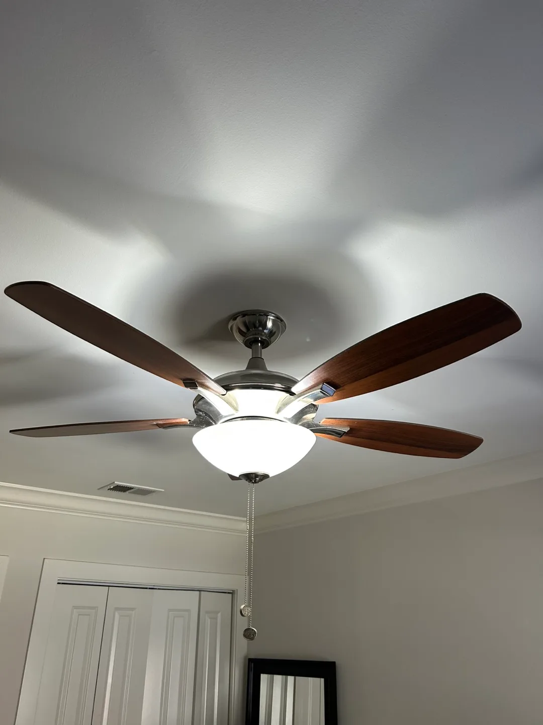 3 -52" Ceiling Fan with Light Kit and Wood Blades thumbnail
