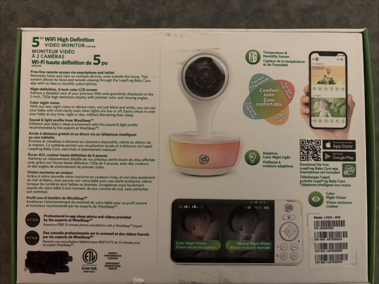 LeapFrog Wi-Fi Baby Monitor with 2 Cameras - photo 3