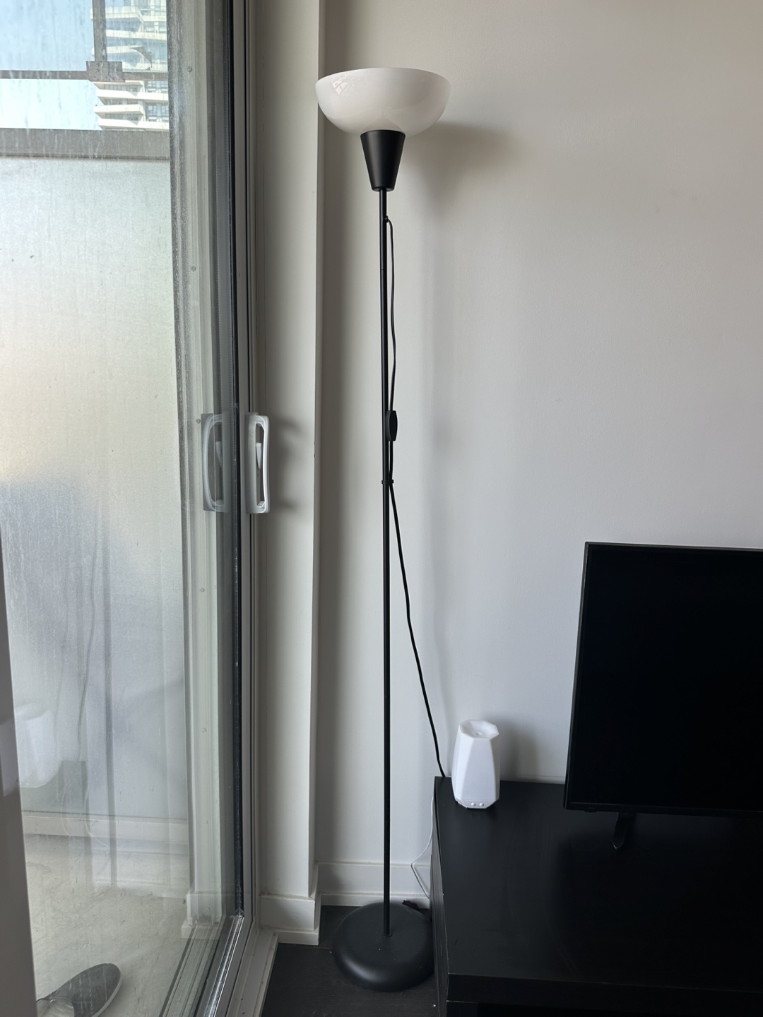 Black Floor Lamp with Smart Bulb - photo 2