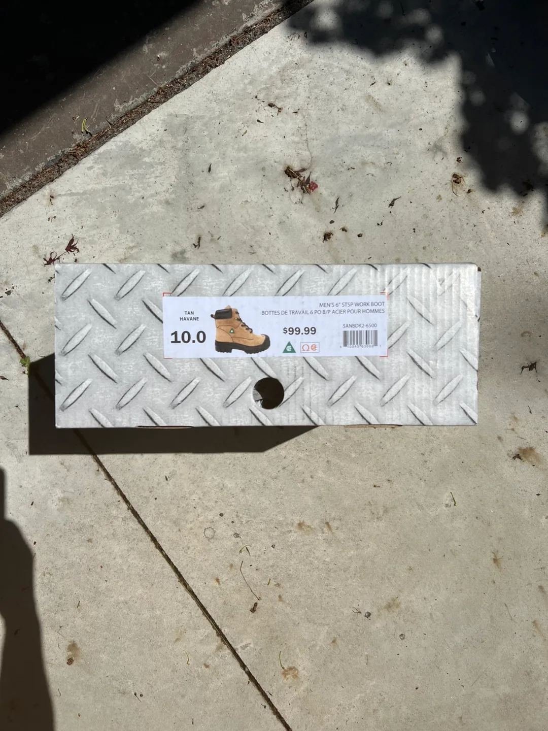 Steel Toes Construction LeatherBoots- Tan Men’s Size 10 image indicator(2)