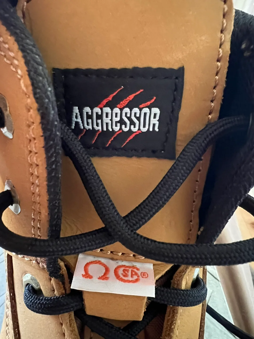 Steel Toes Construction LeatherBoots- Tan Men’s Size 10 image indicator(7)