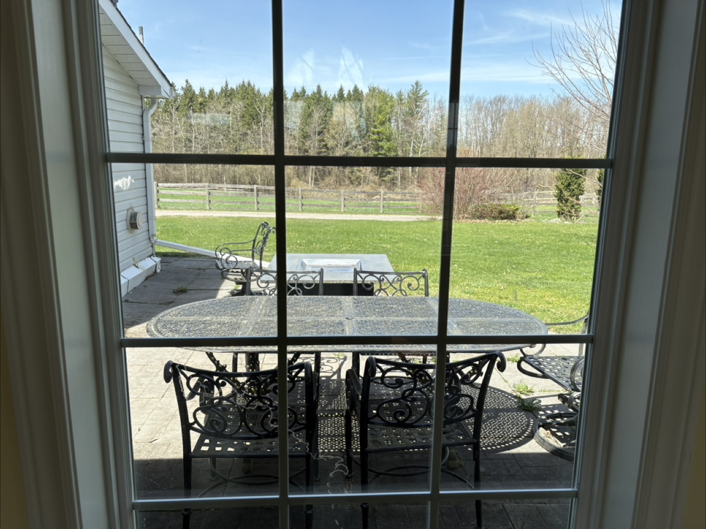 Black Wrought Iron Outdoor Patio Furniture Set - photo 2