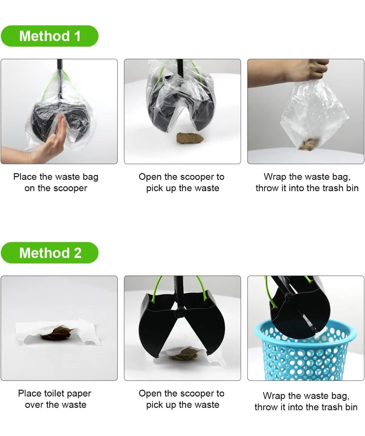 SZHLUX Foldable Pooper Scooper for Dogs image indicator(7)