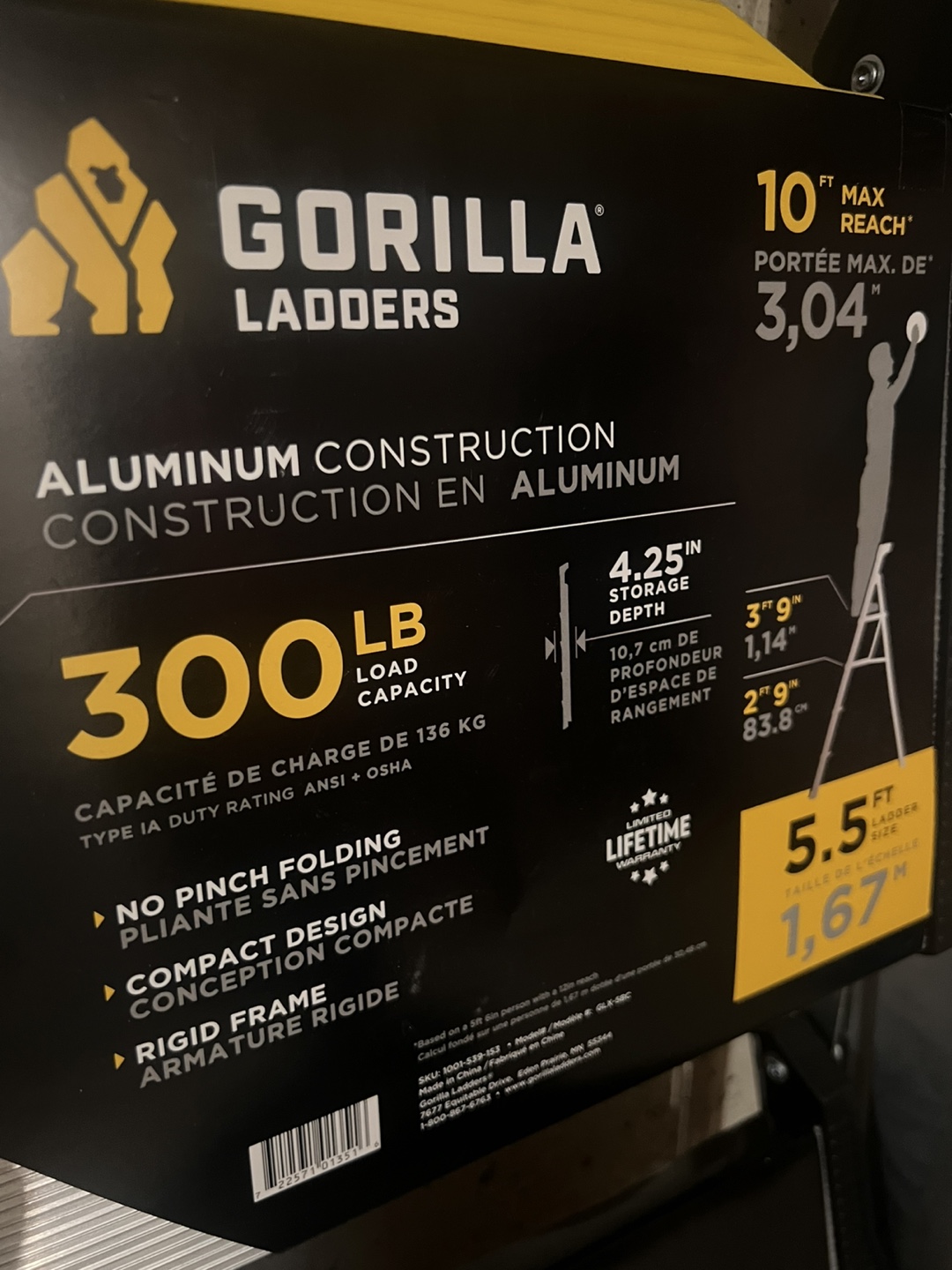 Gorilla Ladders 5.5ft Aluminum Folding Ladder - photo 3