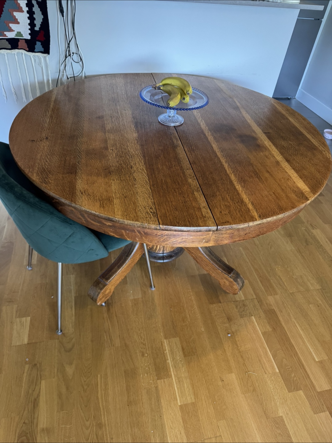 Antique Wooden Round Dining Table