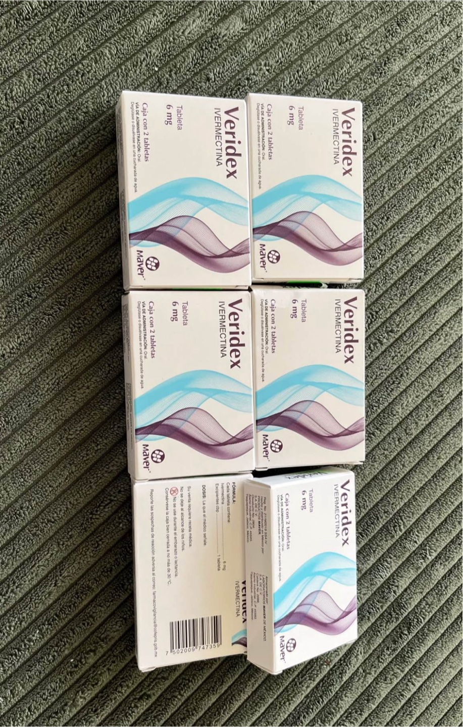 Unopened Veridex Ivermectin 6mg Tablets - 2 Tablets x 6 Boxes - photo 2
