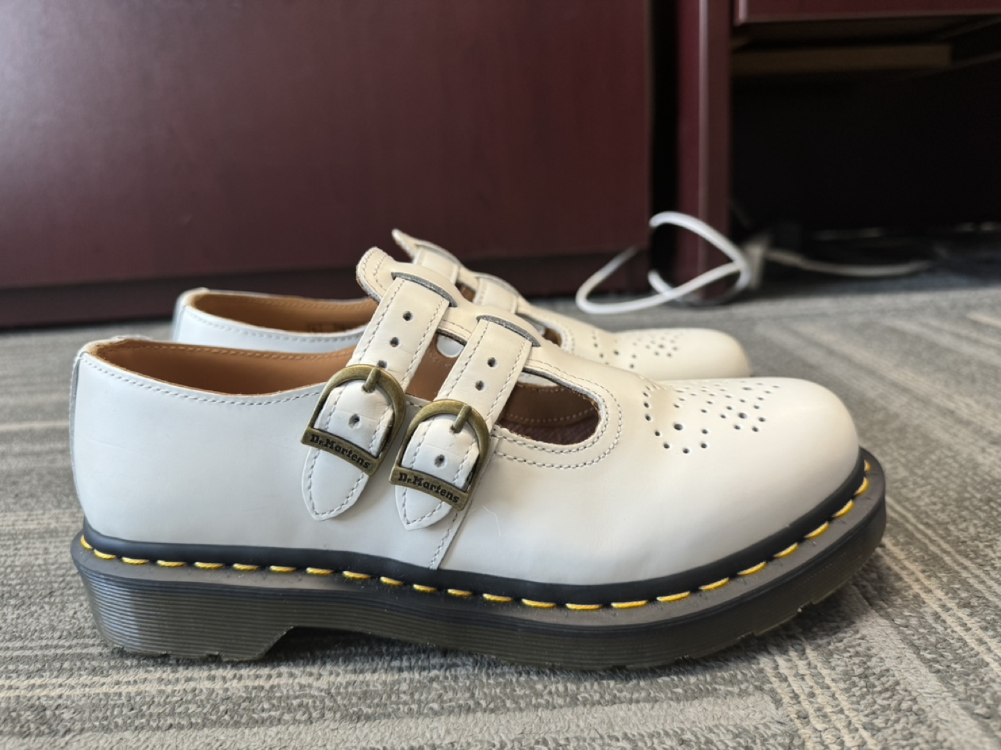 Dr. Martens 1461 Mary Jane Shoes - White - Women's Size 8 - photo 2
