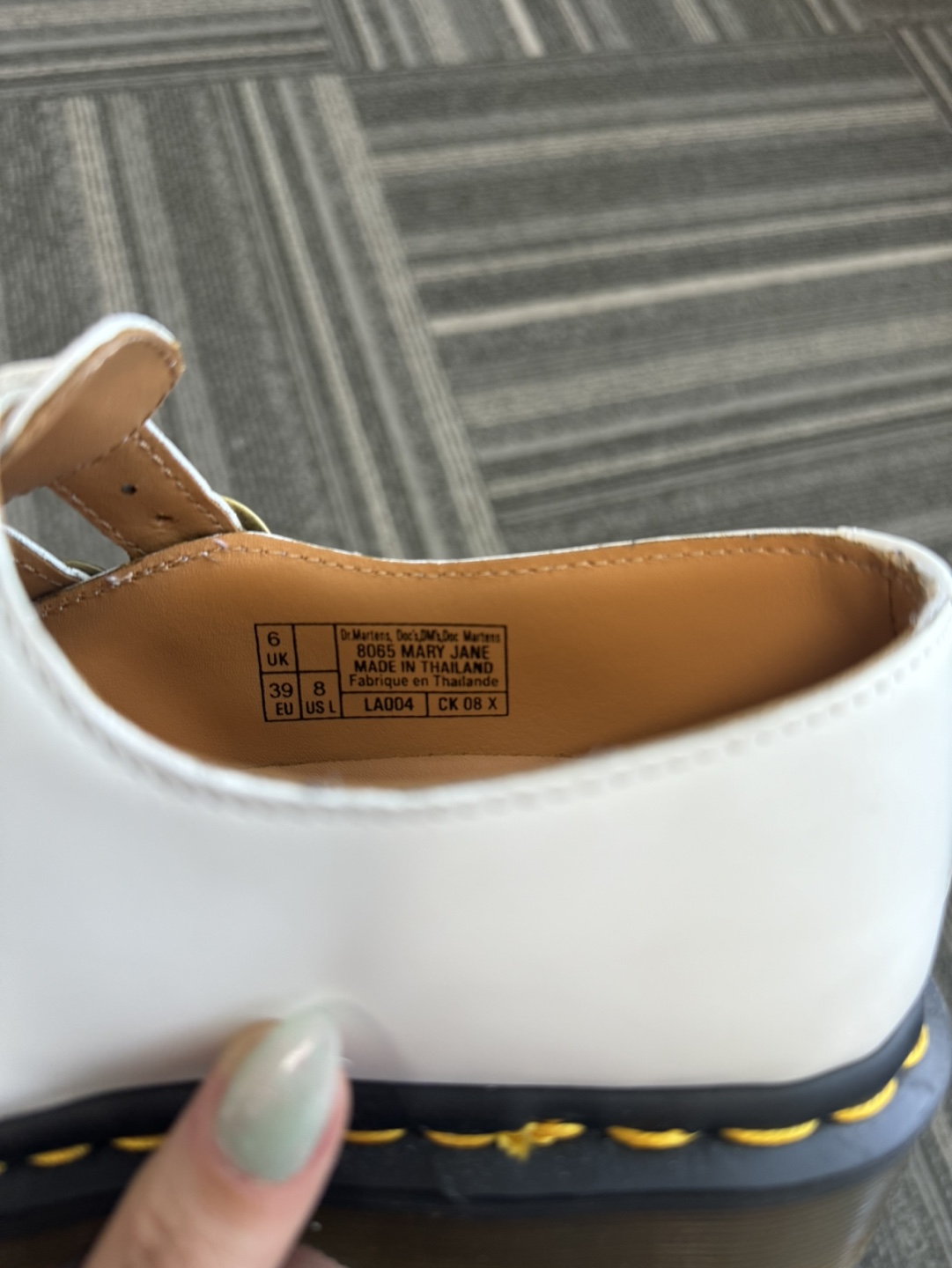 Dr. Martens 1461 Mary Jane Shoes - White - Women's Size 8 - photo 3