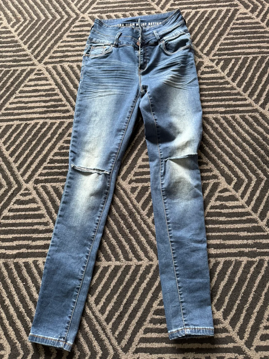 Better Booty Ultra High Waist Distressed Jeans thumbnail