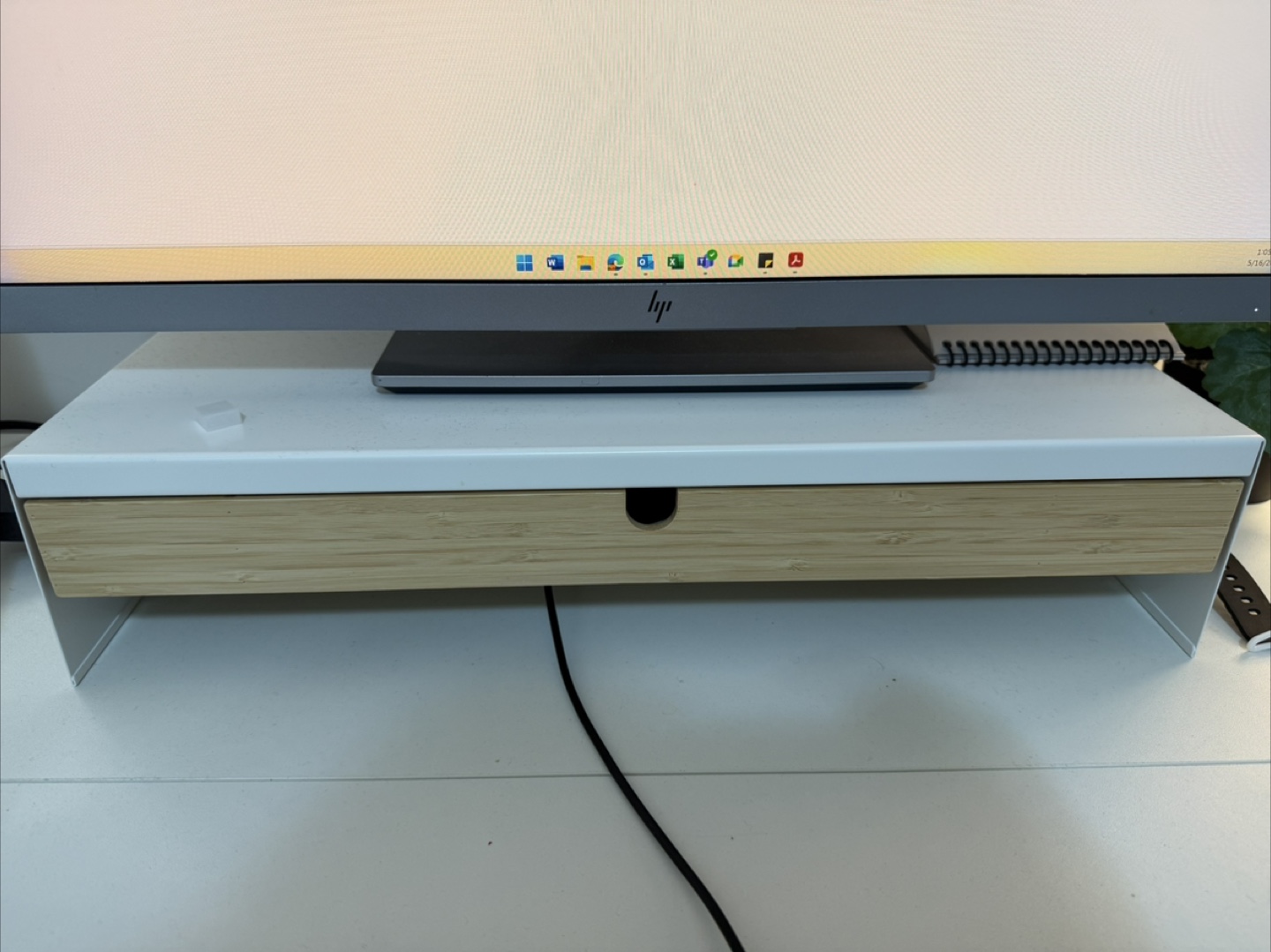 Ikea Monitor Riser with Drawer