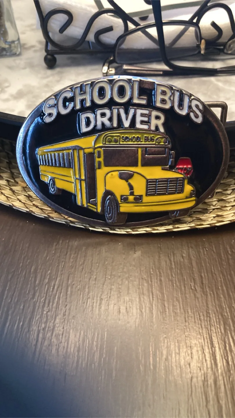 School Bus Driver Belt Buckle thumbnail