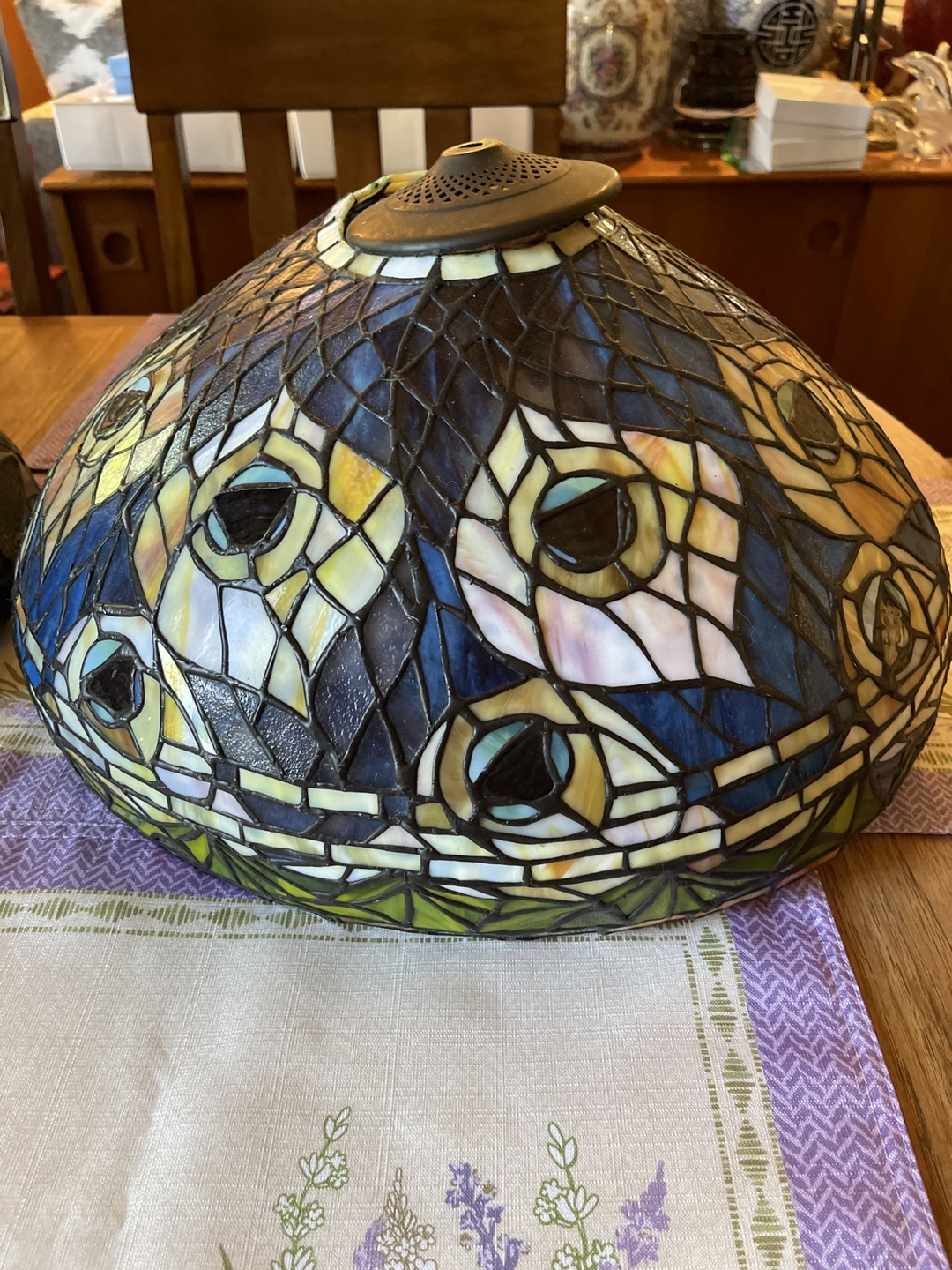 Beautiful Stained Glass Lamp Shade only