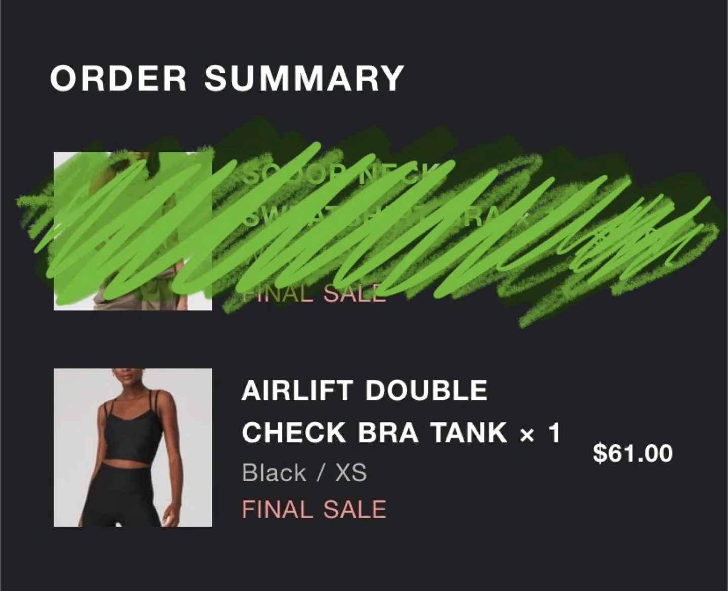 Alo Yoga Airlift Double Check Bra Tank image indicator(5)