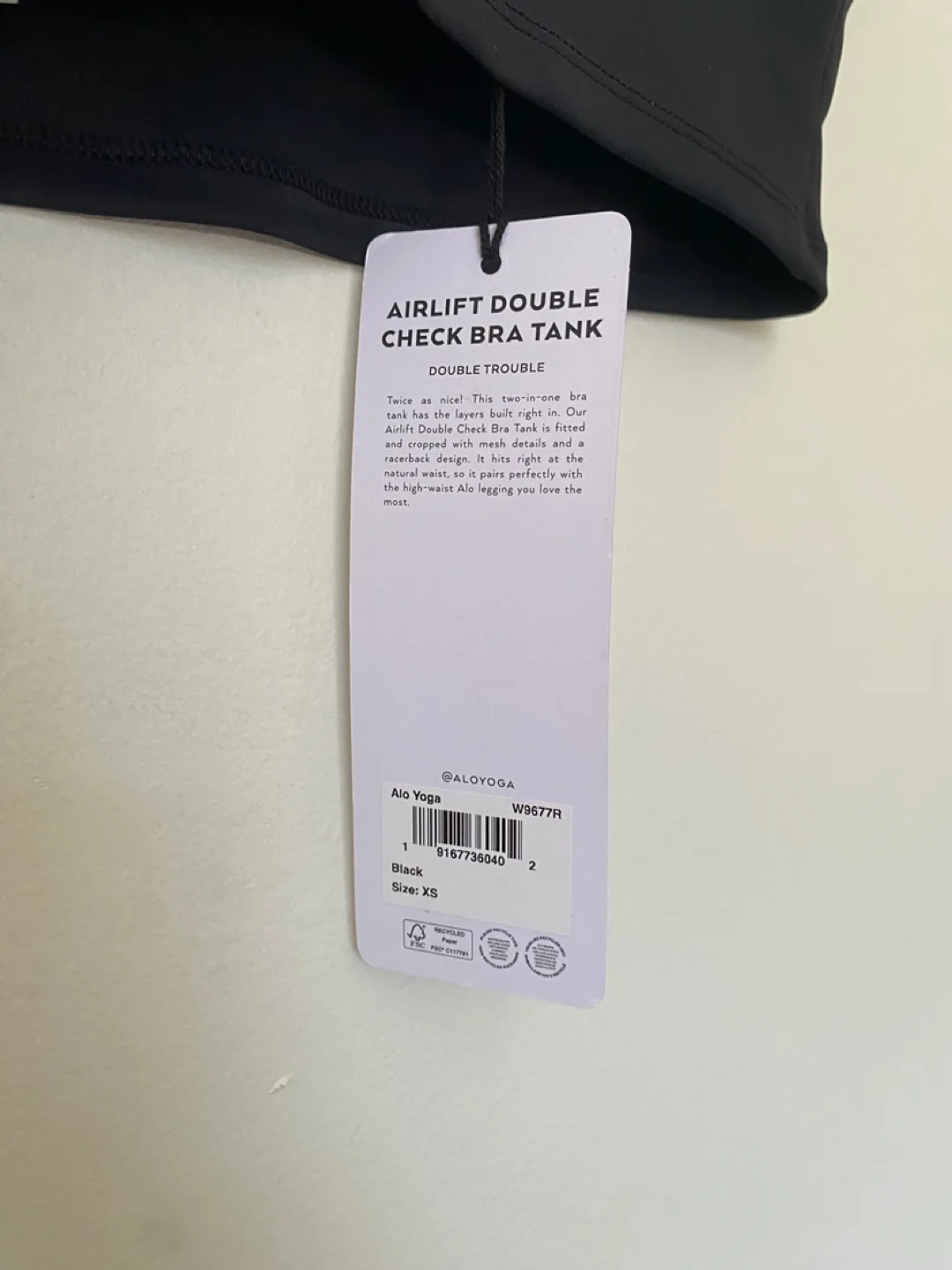 Alo Yoga Airlift Double Check Bra Tank image indicator(4)