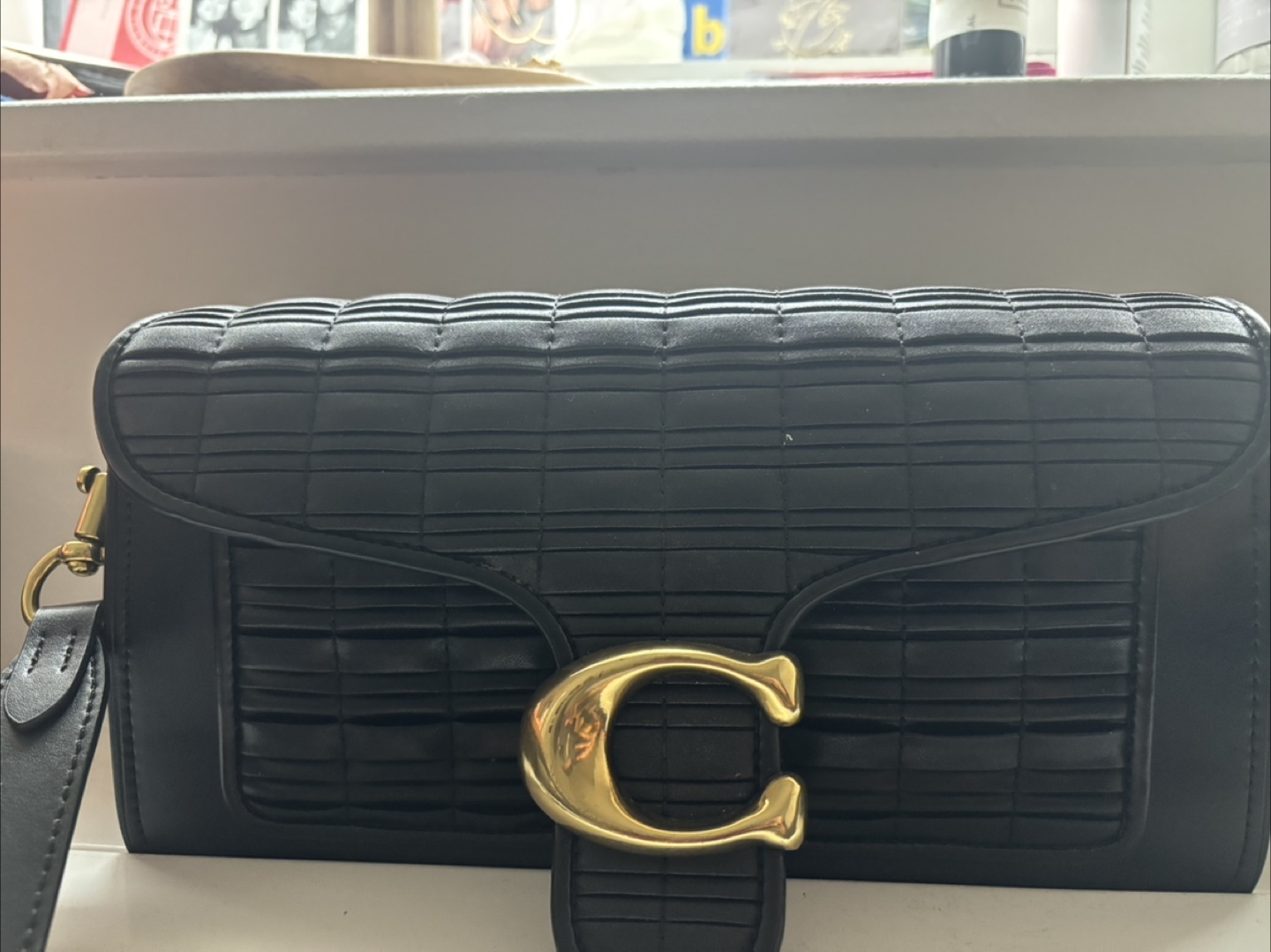 Coach Black Quilted Leather Crossbody Bag