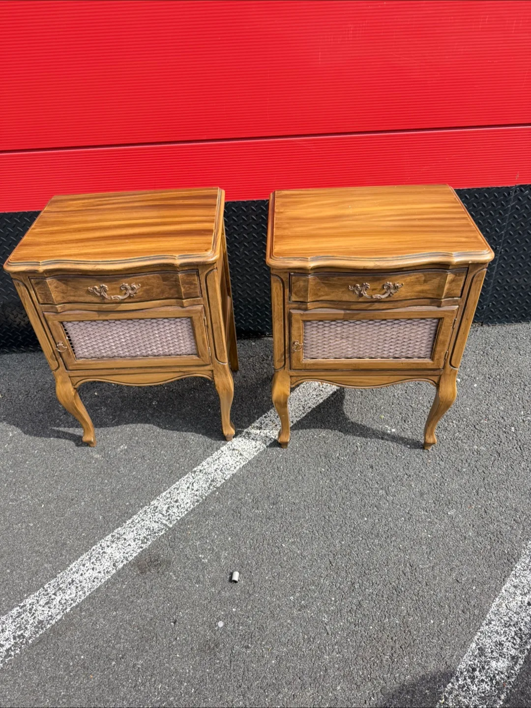 Pair of Vintage French Provincial Nightstands thumbnail