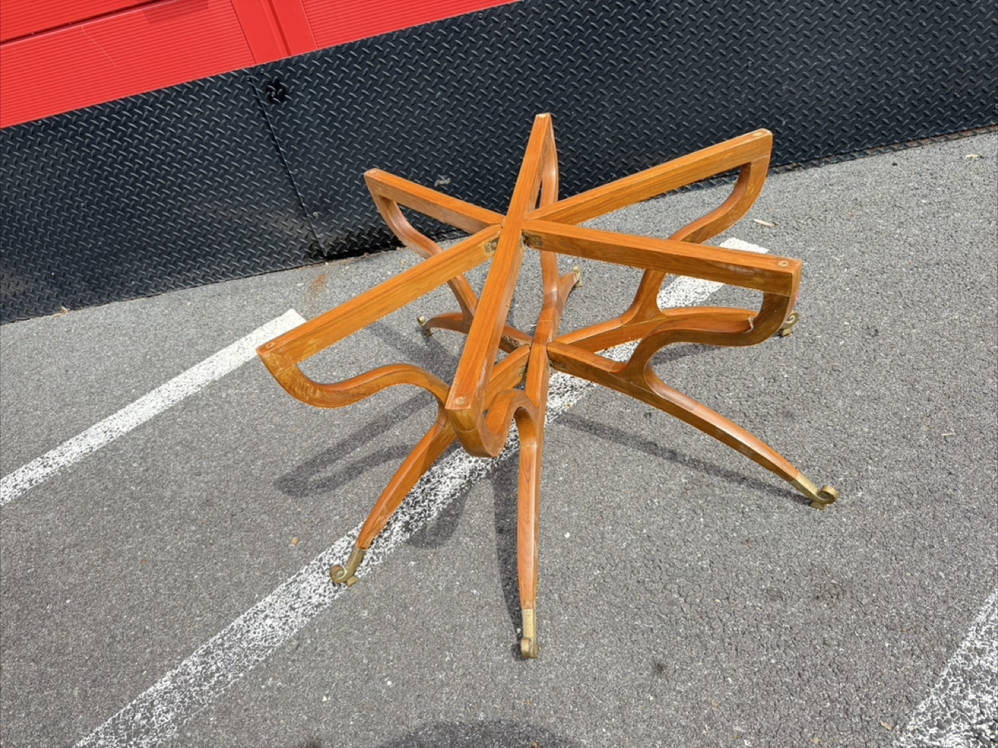 Mid Century Modern Coffee Table with Glass Top - photo 5