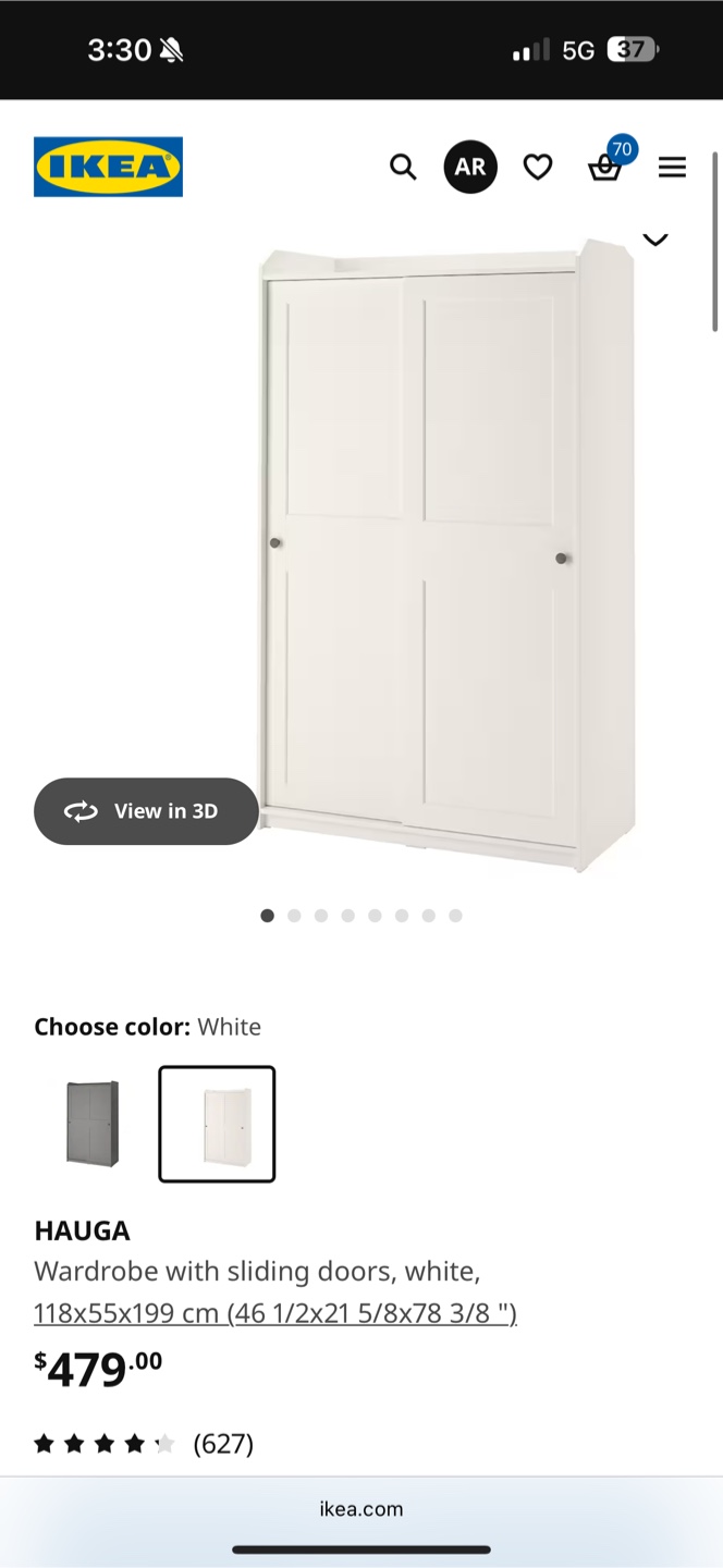 Moving Sale! Brand new in Box IKEA Wardrobe with Sliding Doors - photo 2