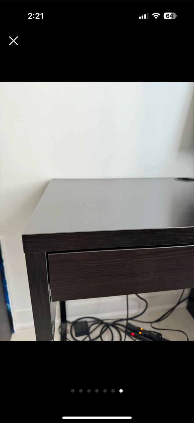 IKEA MICKE Desk - Black-Brown - photo 4